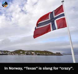 “Texas” is slang for “crazy” in Norway Meme Template