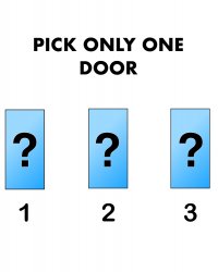 Pick one door gameshow Meme Template