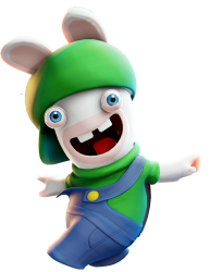 Rabbid Luigi Meme Template