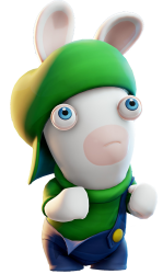 Rabbid Luigi 2 Meme Template