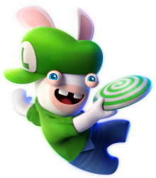 Rabbid Luigi 4 Meme Template