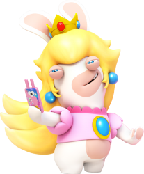 Rabbid Peach 3 Meme Template