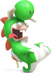 Rabbid Yoshi 2 Meme Template