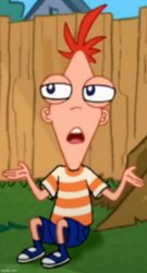 Front Facing Phineas 1.2 Meme Template