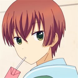 Momotsuki casually drinking strawberry milk Meme Template