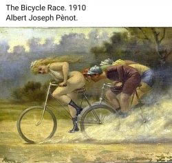 The bicycle race Meme Template