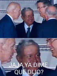 Biden AMLO Ebrard Meme Template