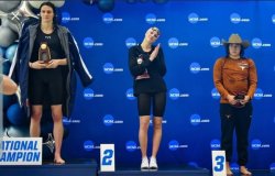 Lia Thomas Podium Meme Template