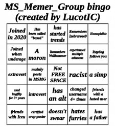 MSMG Bingo - by LucotIC Meme Template