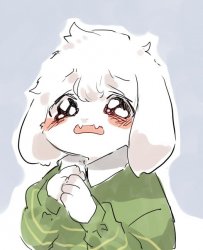 Asriel cry Meme Template