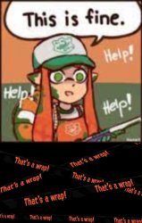 This is fine inkling extended Meme Template