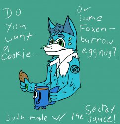 Frosten with a cookie Meme Template