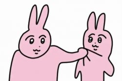 pink rabbits Meme Template