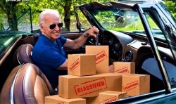 Biden has classified boxes in his car Meme Template
