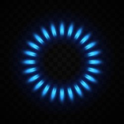 Gas burner blue flame Meme Template