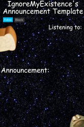 announcement thing Meme Template