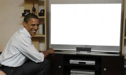 Obama watching tv Meme Template