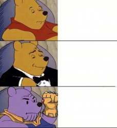 Thanos Pooh Meme Template