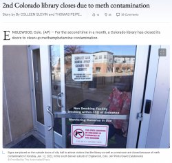 Meth contamination at Colorado library Meme Template