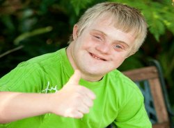 Downs syndrome thumbs up Meme Template
