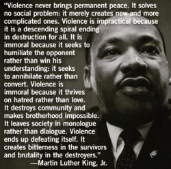 MLK quote nonviolence Meme Template
