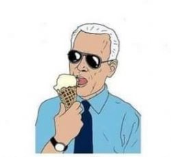 Ice cream Joe Biden cartoon Meme Template