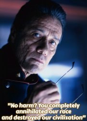 William Adama quotes Meme Template