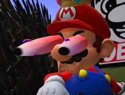 SMG4 Mario Staring Meme Template