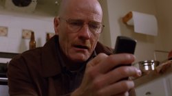 Walter White on his Phone Meme Template