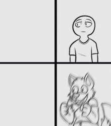 Excited Furry Meme Template