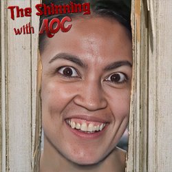 The Shining with AOC Meme Template