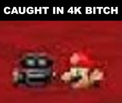 Mario 4K Meme Template