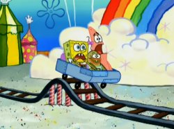 SpongeBob Roller Coaster Meme Template