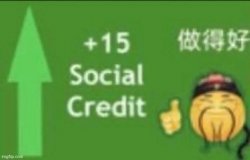 Social Credit Score Meme Template