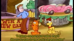 Garfield largest sucker Meme Template