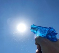 Water gun vs sun Meme Template