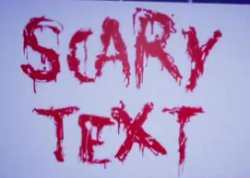 scary text Meme Template