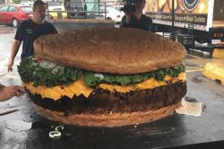 Worlds biggest burger Meme Template