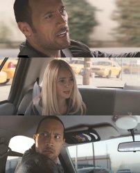 the rock driving [ d-_-b TEMPLATE ] Meme Template