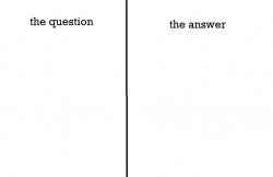 the question the answer Meme Template
