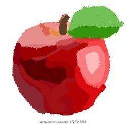 idc if you don't like the paint. its a apple i made Meme Template