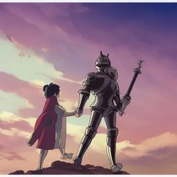 Knight in shining armor rescues socialist doomer wojak girl Meme Template