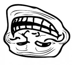 Upsidedown Troll Face Meme Template