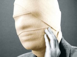 Head wrapped in bandages Meme Template