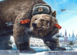 russian bear Meme Template