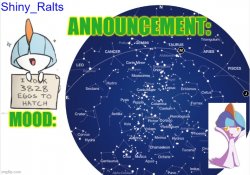 Shiny_Ralts Announcement # 1 Meme Template