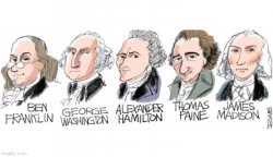 Founding Fathers toon Meme Template