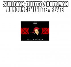 Duff.Man announcement Meme Template