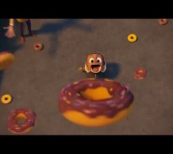 Cloudy with a chance of meatballs donut Meme Template