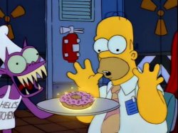 Homer's Evil Doughnut Meme Template